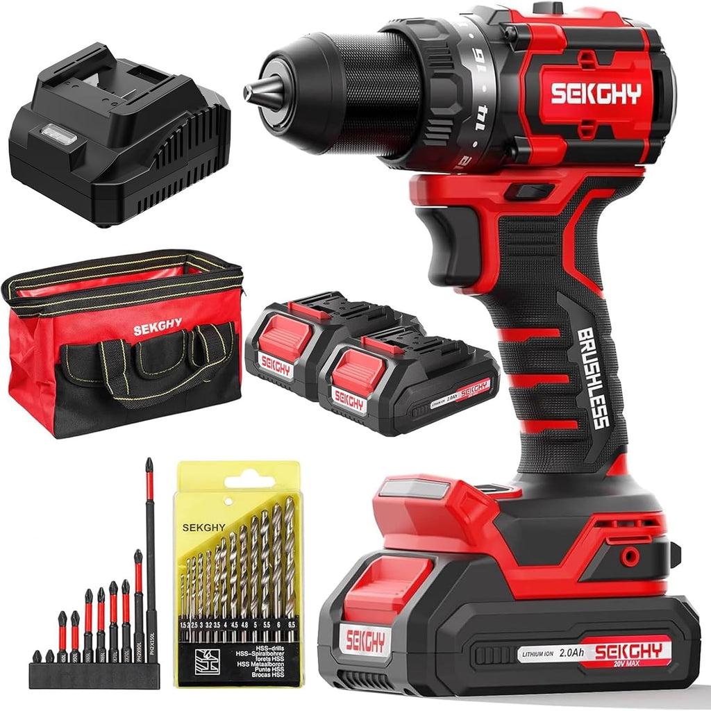20V Cordless Drill Driver Kit with 2 Batteries V705