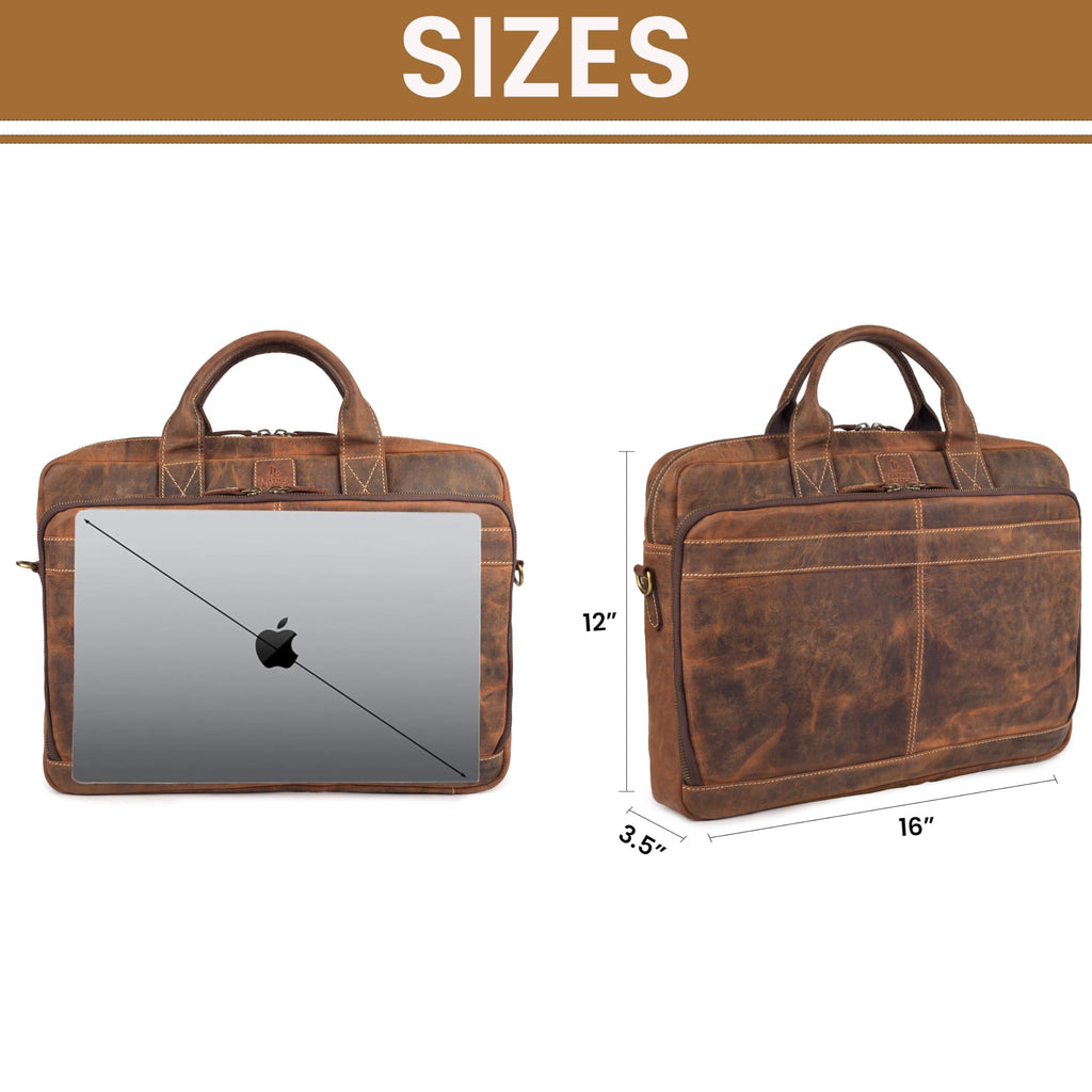 Full Grain Leather Messenger Bag D220