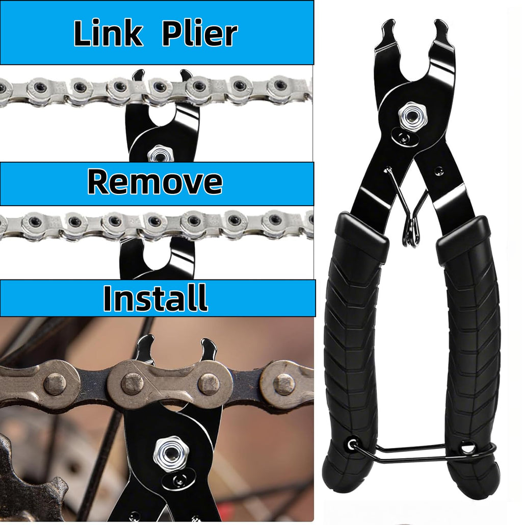 Bike Chain Repair Tool Kit with Chain Breaker, Master Link Pliers & Wear Checker G23281