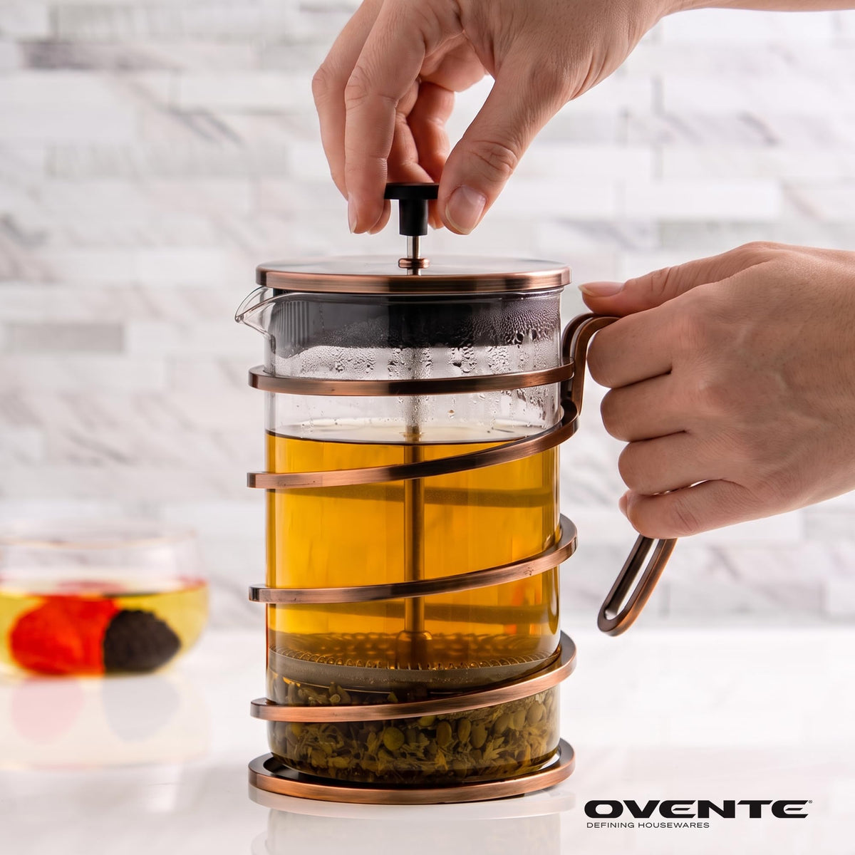 French Press Coffee Maker 27oz with 4 Filters X37088