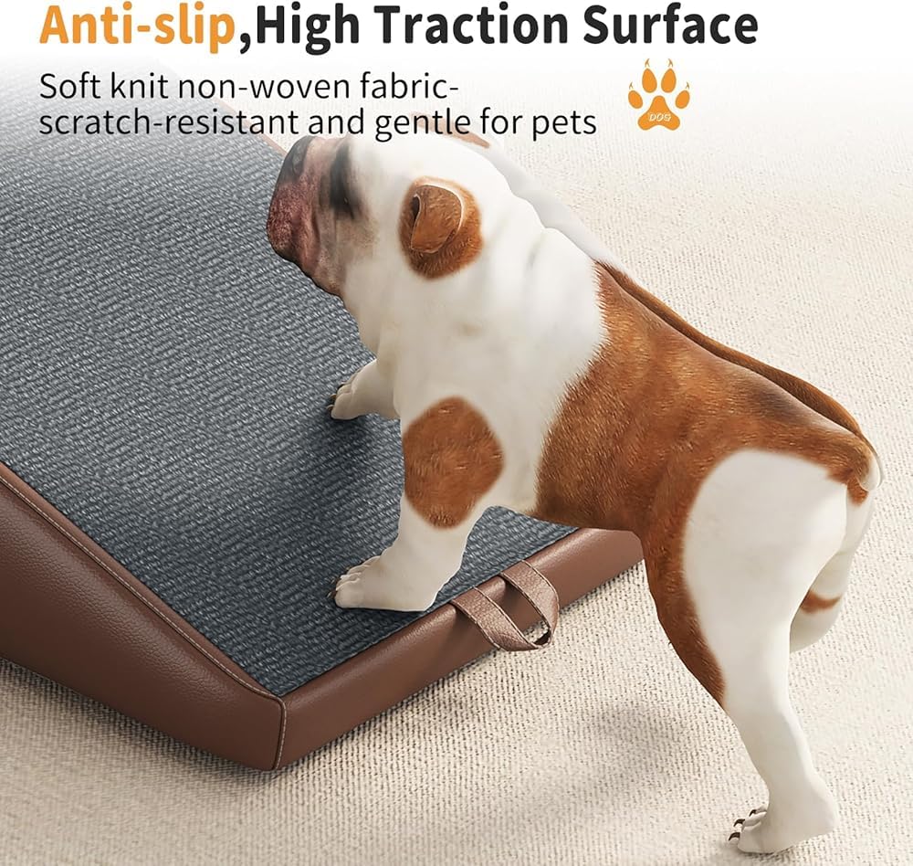Foldable 2-in-1 Pet Ottoman Dog Safety Ramp B34493