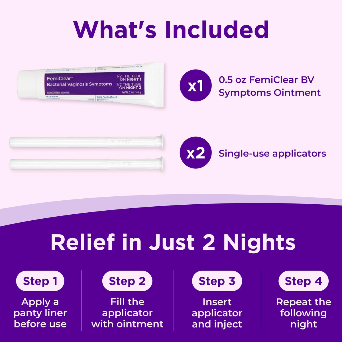 Bacterial Vaginosis Symptoms Ointment, 0.5 Oz S526