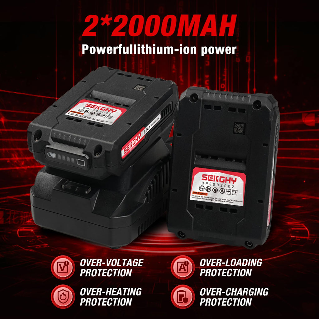 20V Cordless Drill Driver Kit with 2 Batteries V705