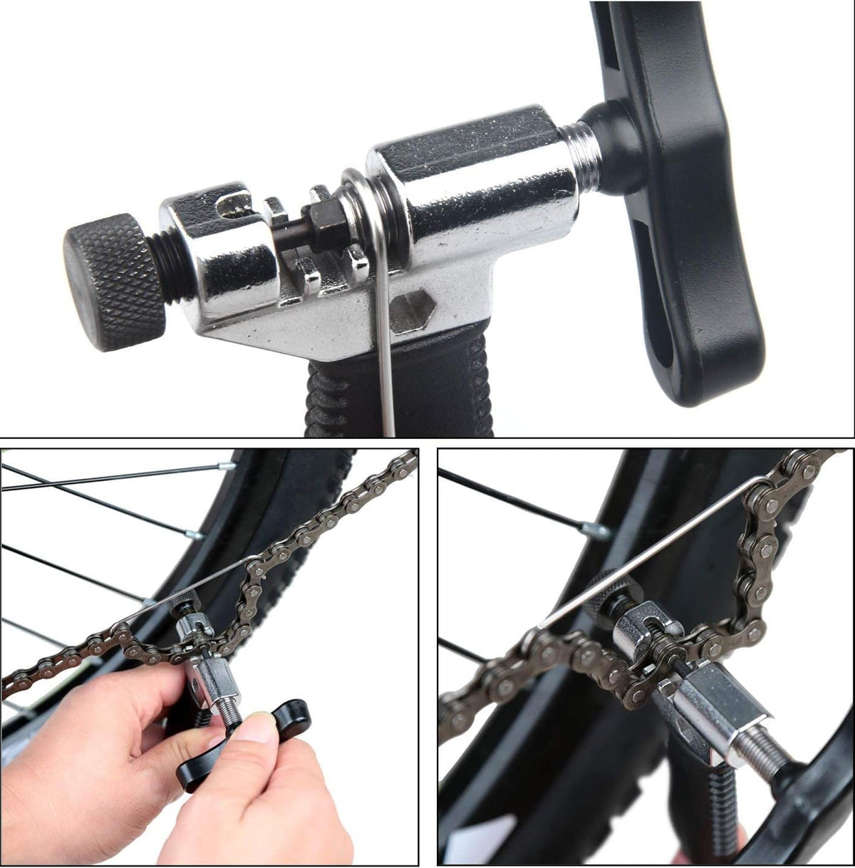 Bike Chain Repair Tool Kit with Chain Breaker, Master Link Pliers & Wear Checker G23281
