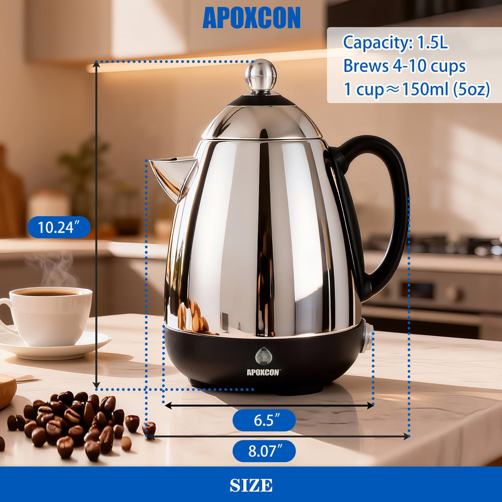 Electric Stainless Steel Coffee Percolator 10 Cup T70506