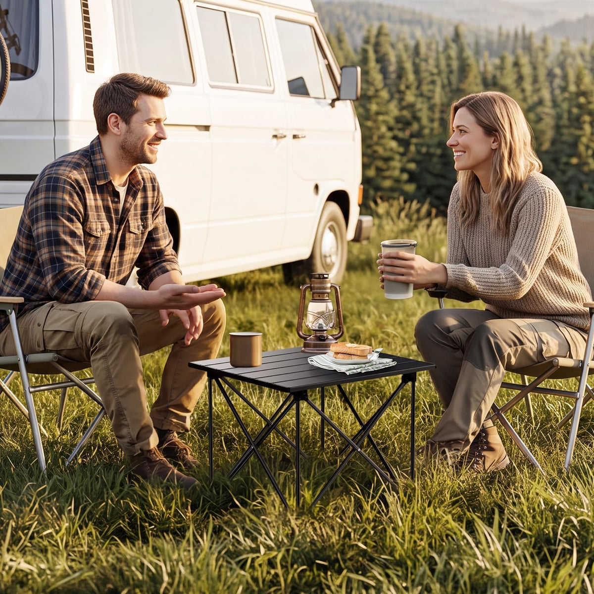 Small Ultralight Aluminum Folding Camping Table I437755