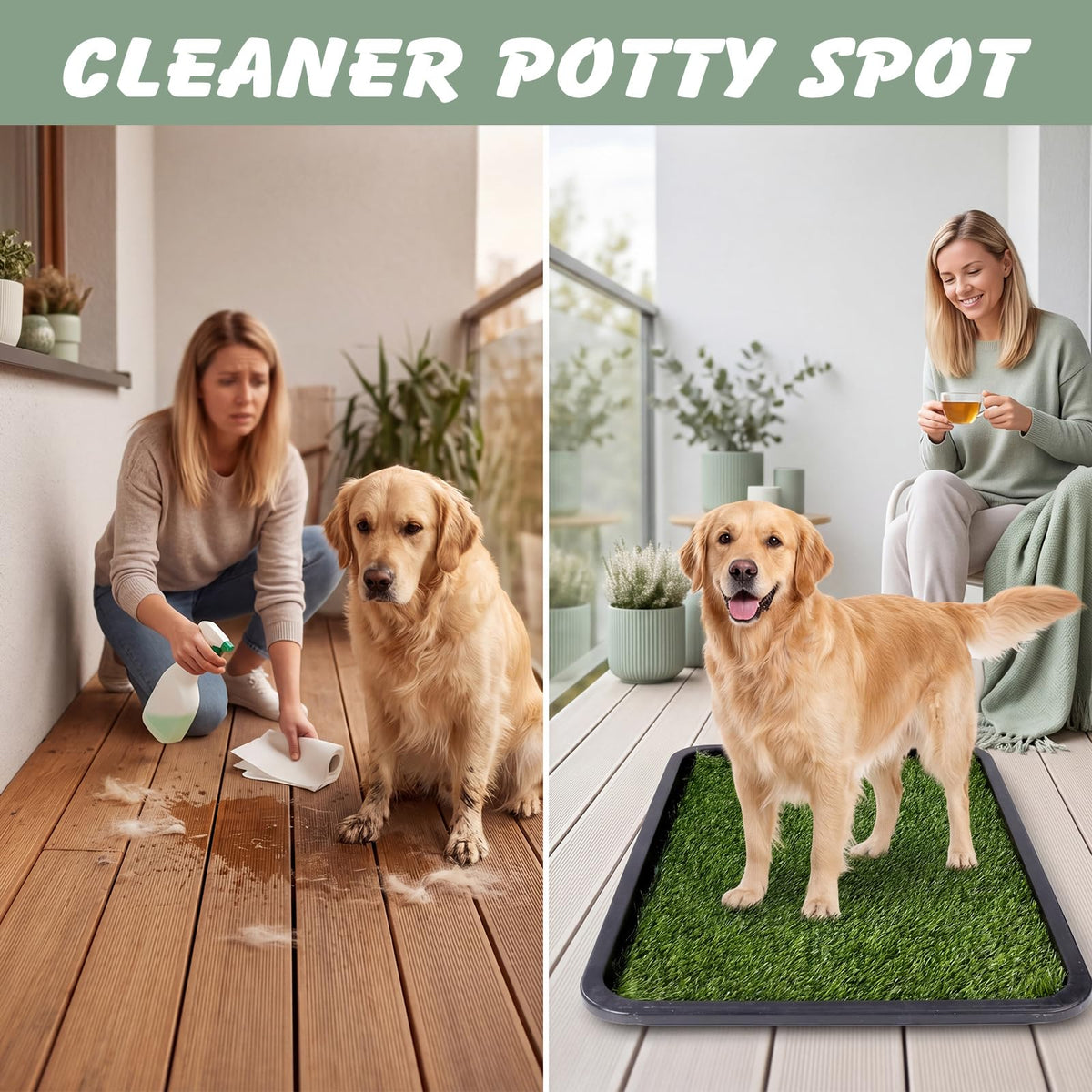 Dog Grass Pad with Tray 30 x 20 in S78820