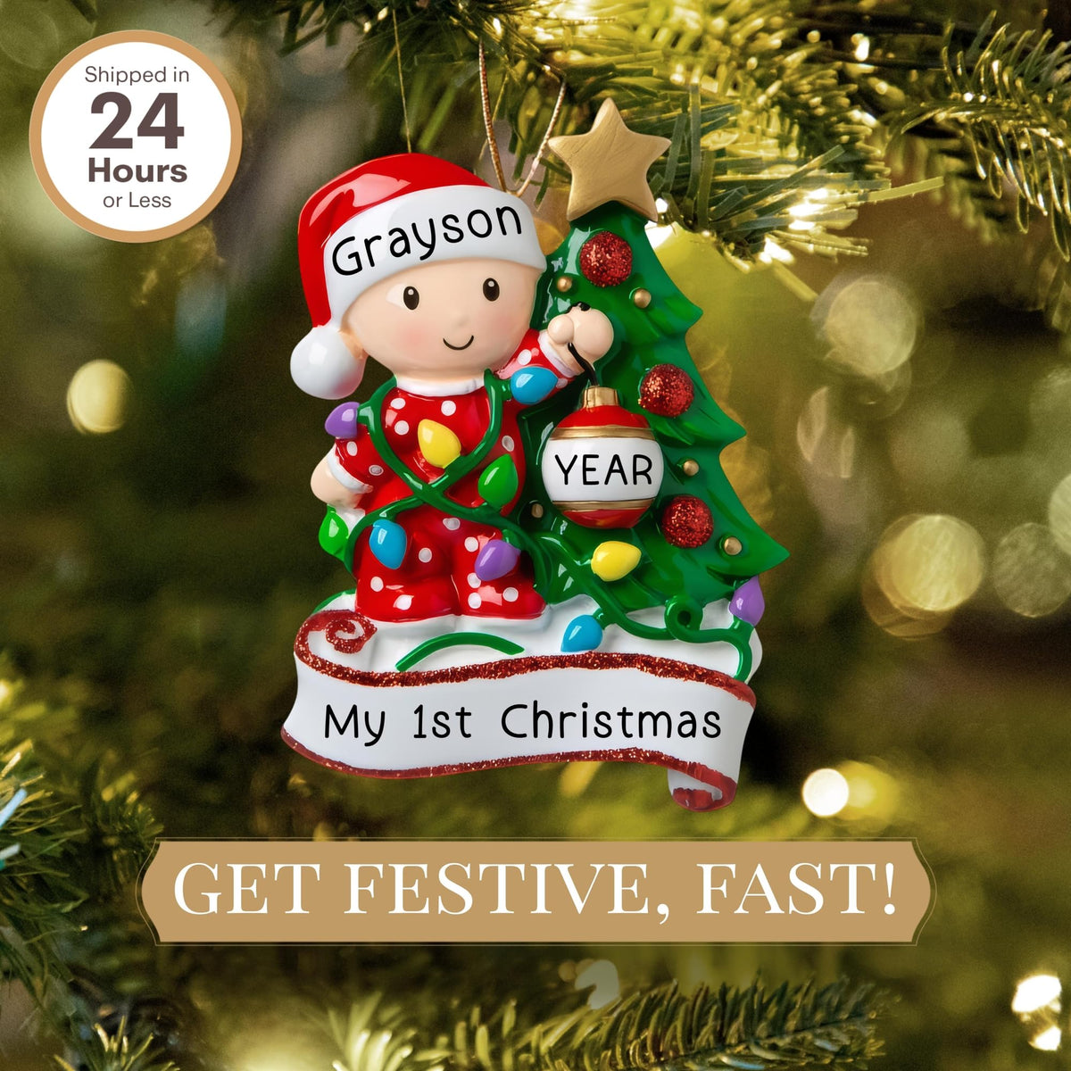 Baby's First Christmas Ornament 2026 B64781