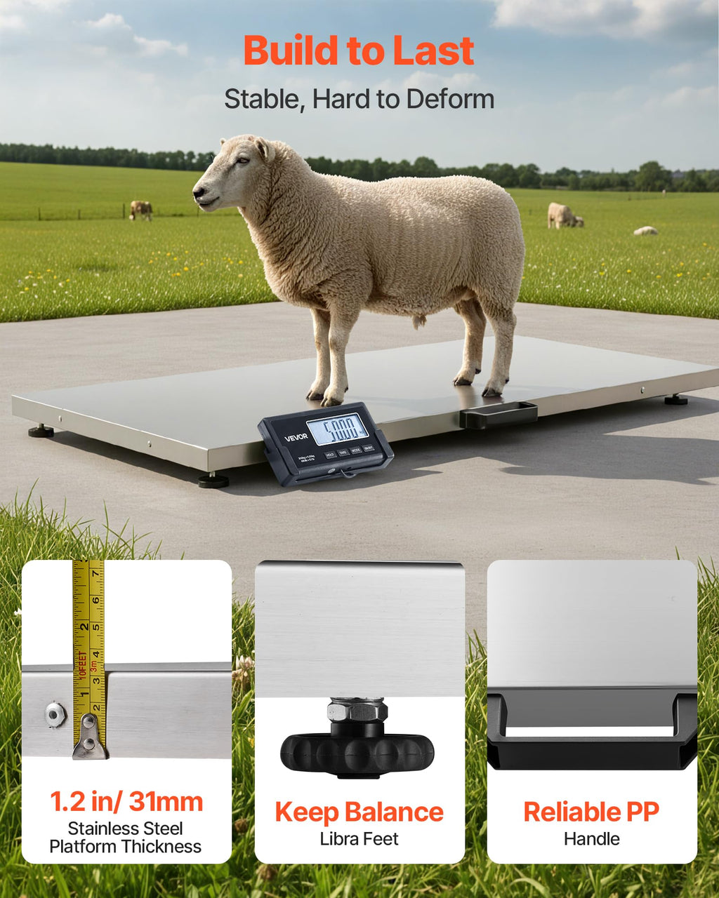 Digital Shipping Scale 660 lbs with LCD Display O422323