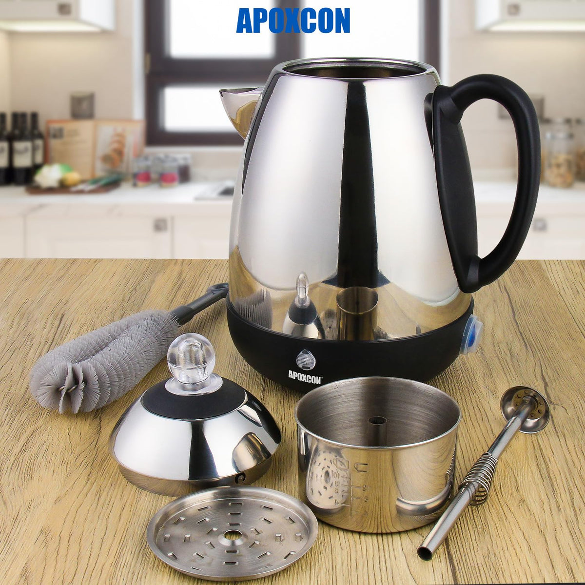 Electric Stainless Steel Coffee Percolator 10 Cup T70506