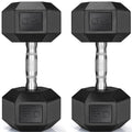 Rubber Coated Hex Dumbbell Set of 2 O508