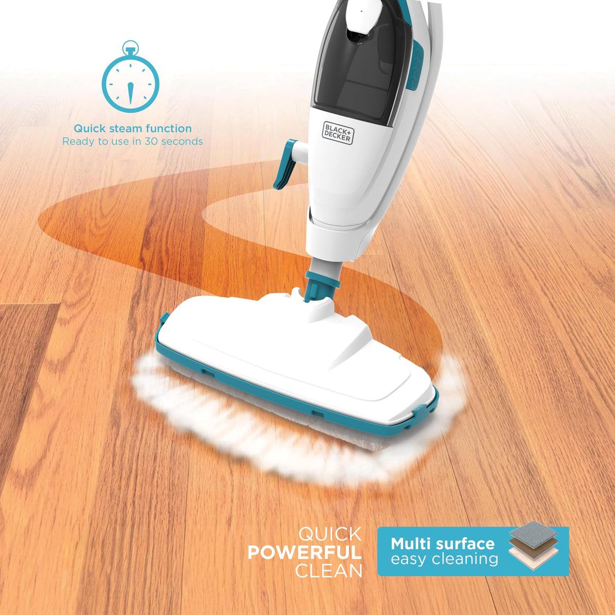 2-in-1 Steam Mop and Handheld Steam Cleaner P65109