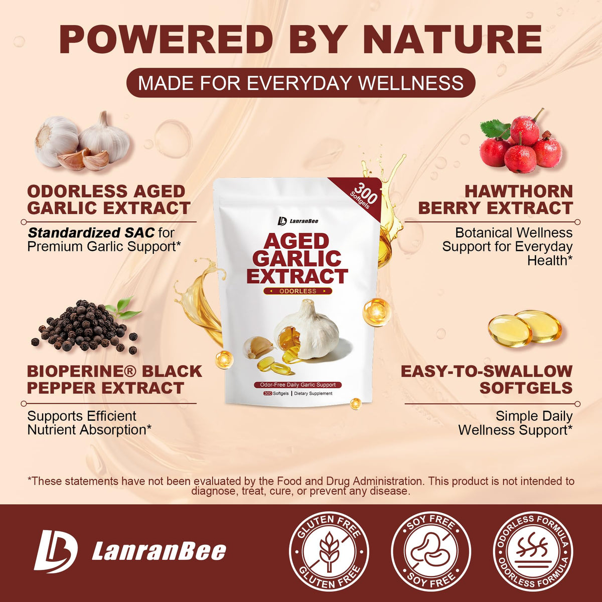 Aged Garlic Extract 750mg Softgels H3837