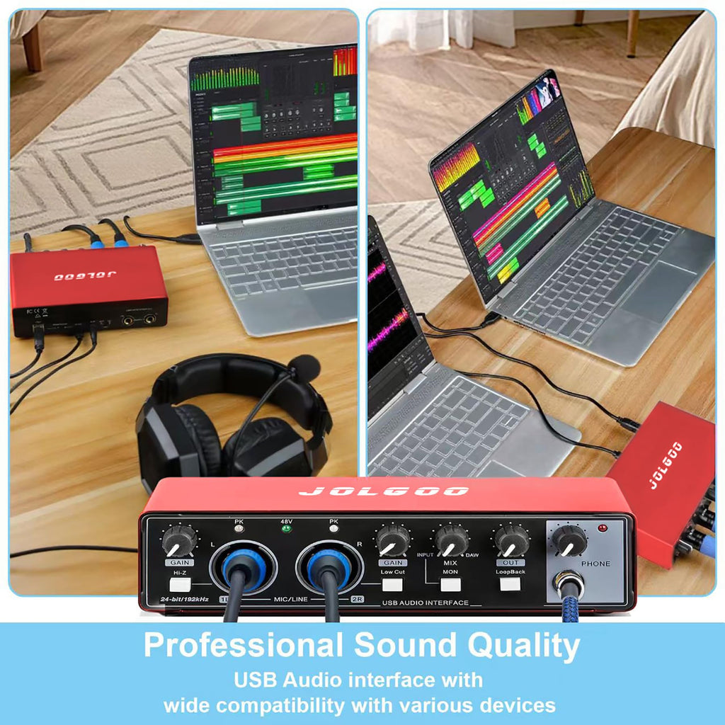 USB Audio Interface, Red 24-Bit/192kHz B54015
