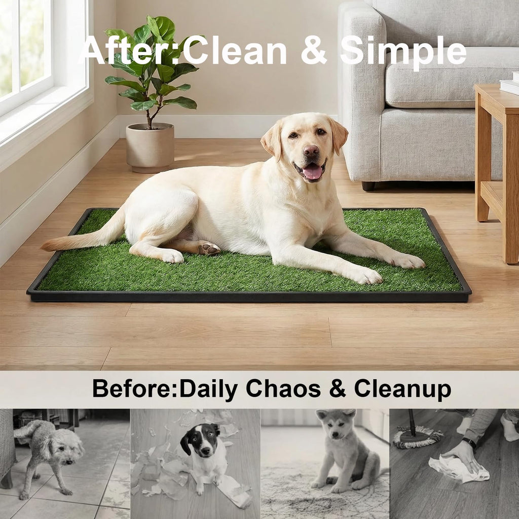 35"x23" Large Dog Grass Pad with Tray P785539