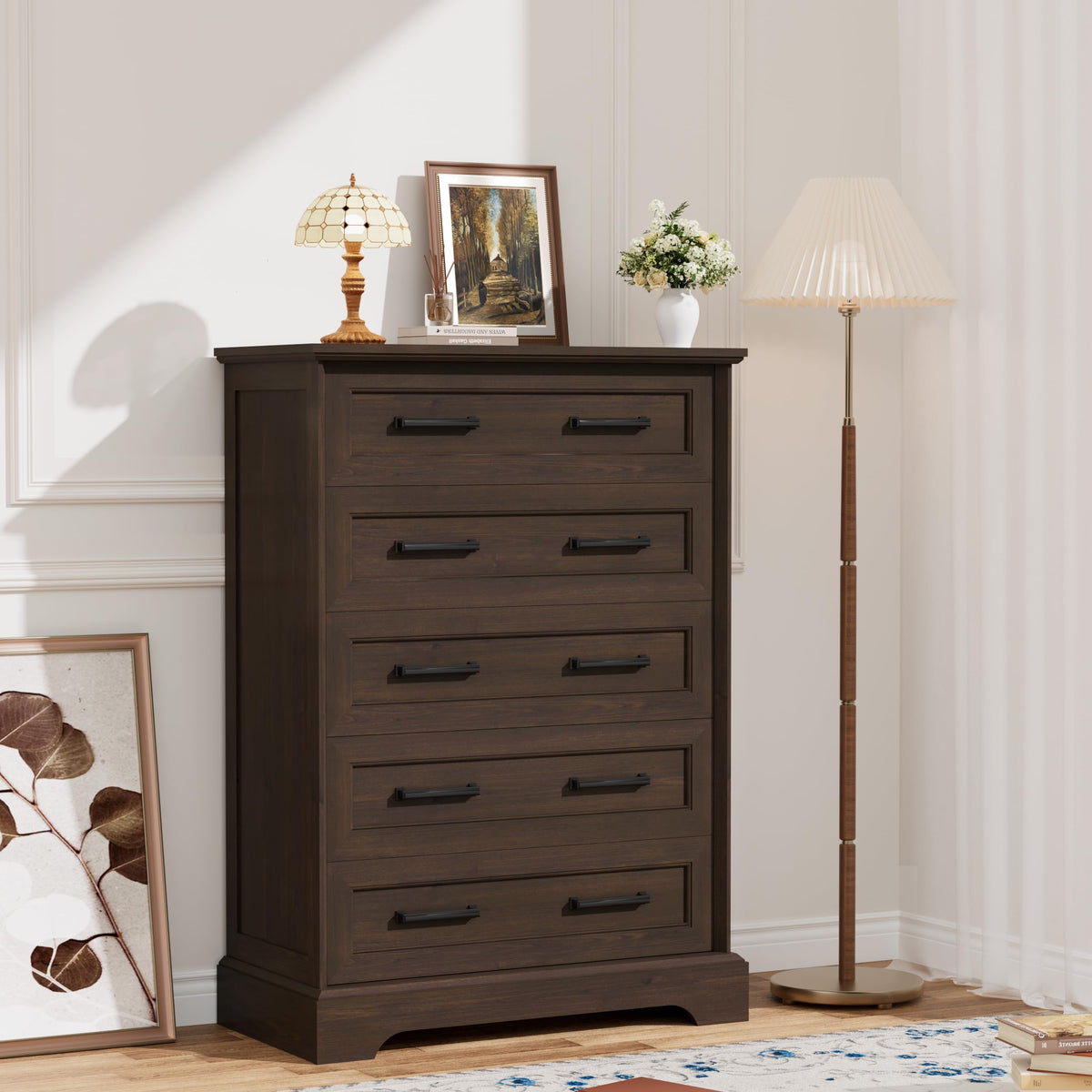 Brown 5 Drawer Dresser U740
