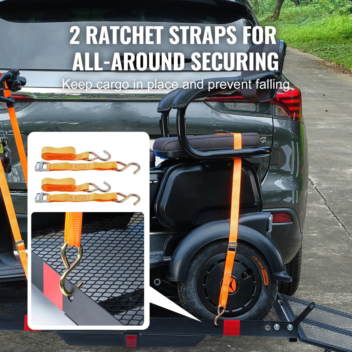 Hitch Mount Mobility Scooter Carrier with Folding Ramp T988