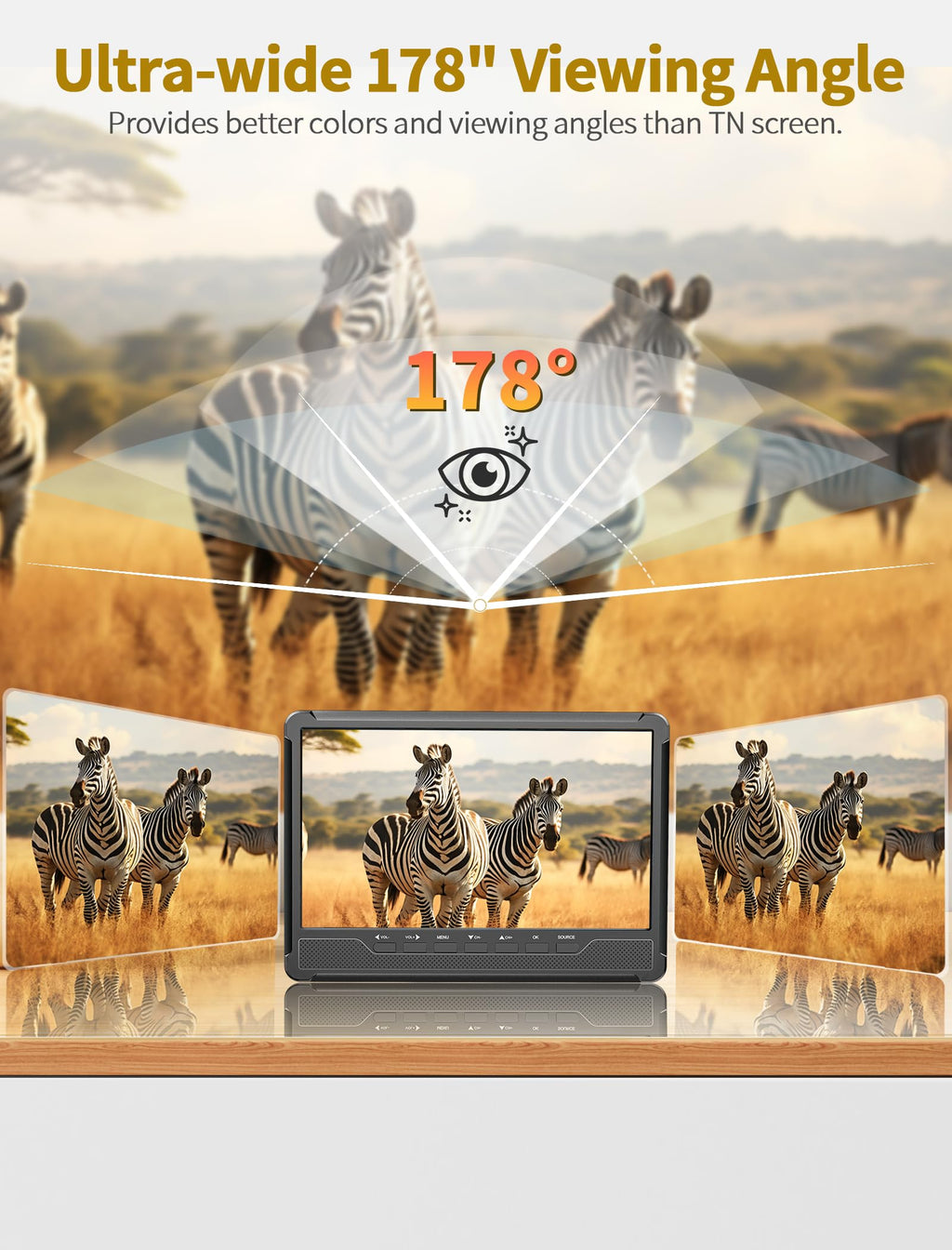 10.7" IPS Flat Screen TV U282