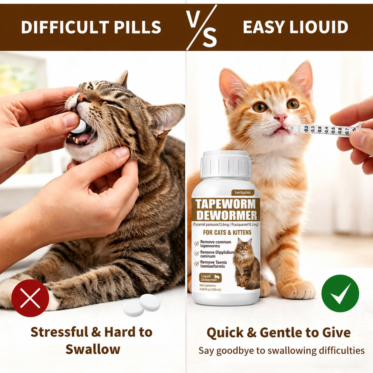 Cat Dewormer for Cats & Kittens M82677