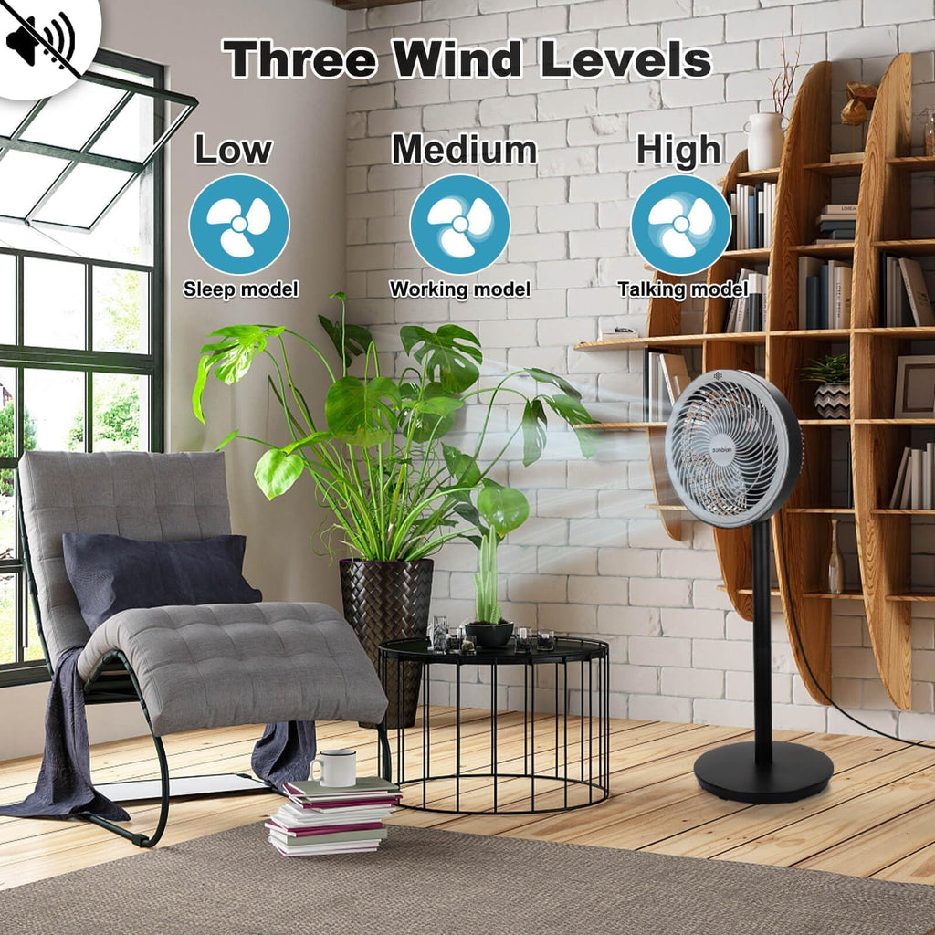 Oscillating Pedestal Fan with Remote Control W497