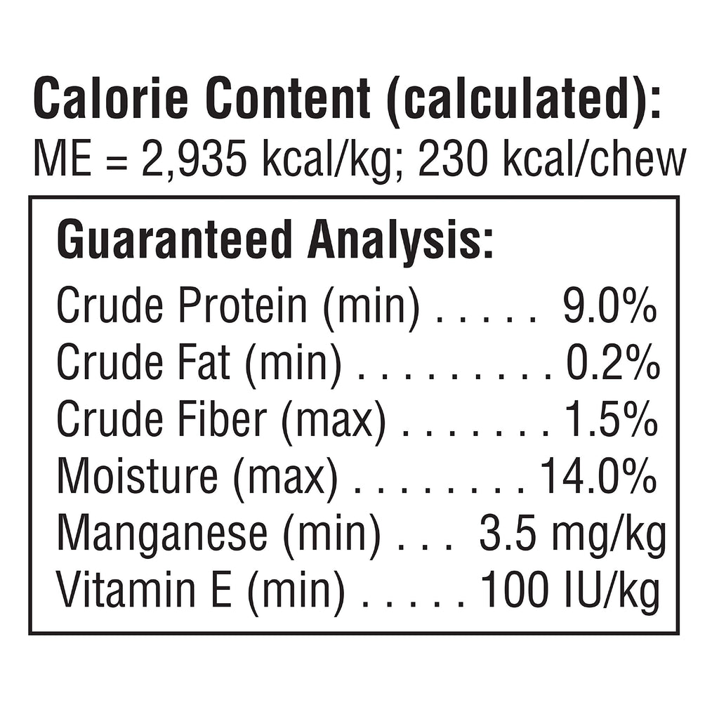 Medium Rawhide-Free Dog Treat with Peanut Butter, 4 Count Y1869