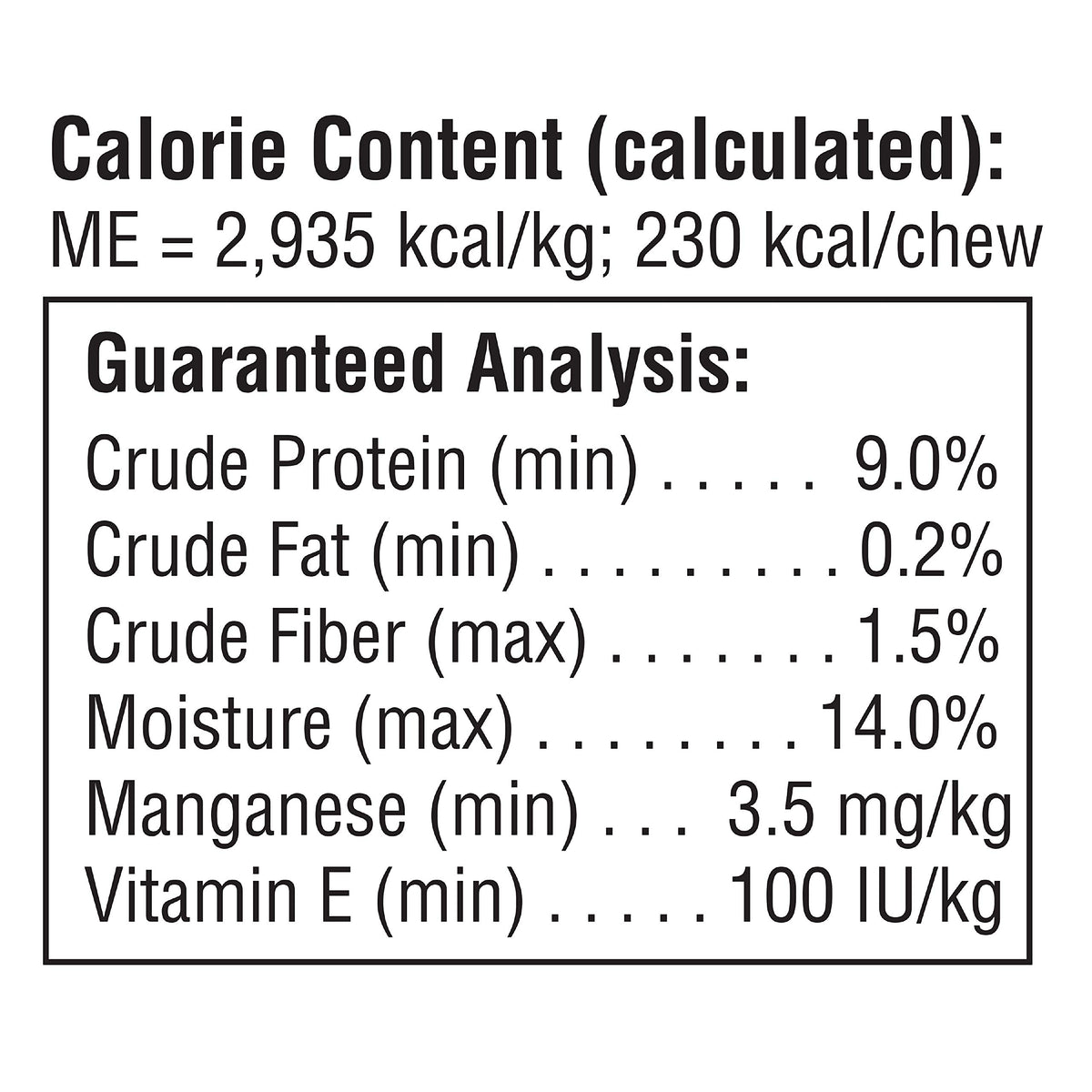 Medium Rawhide-Free Dog Treat with Peanut Butter, 4 Count Y1869