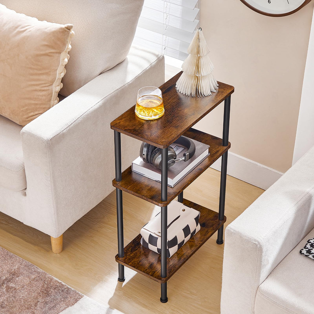 Narrow 3-Tier Side Table Q158