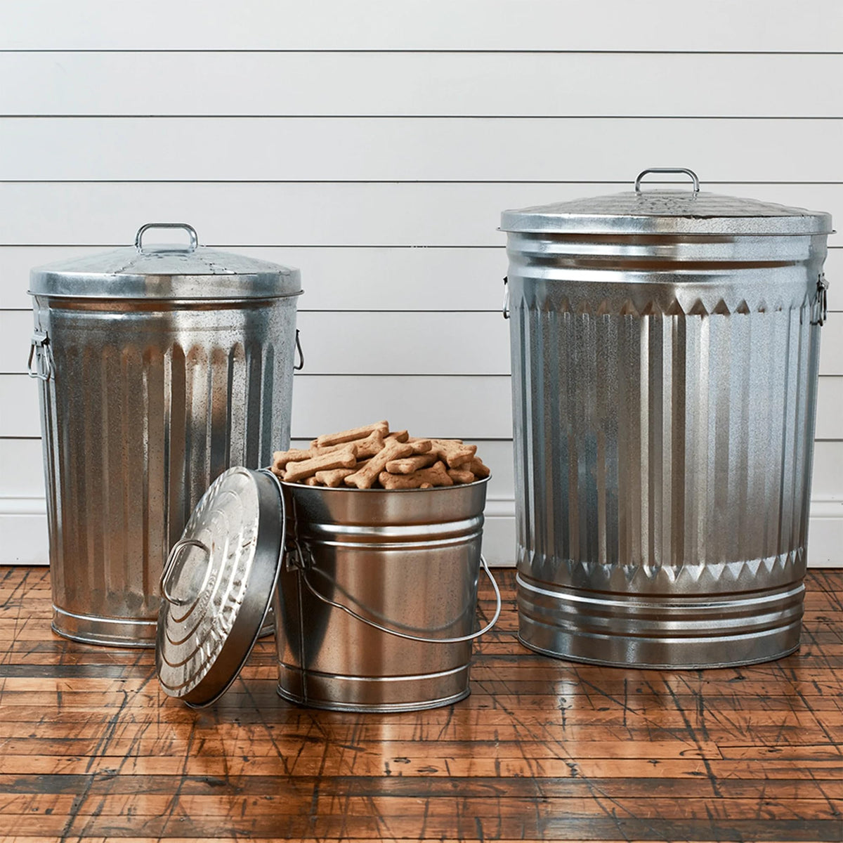 Galvanized Steel 6 Gallon Airtight Storage Jar Z40214