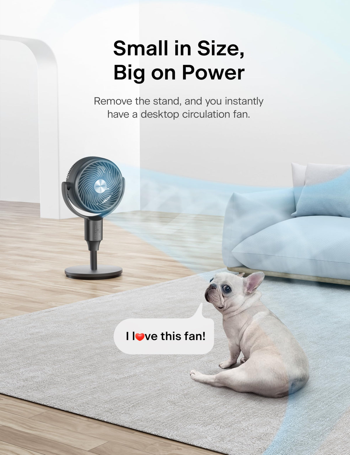 Grey Pedestal Fan L58206