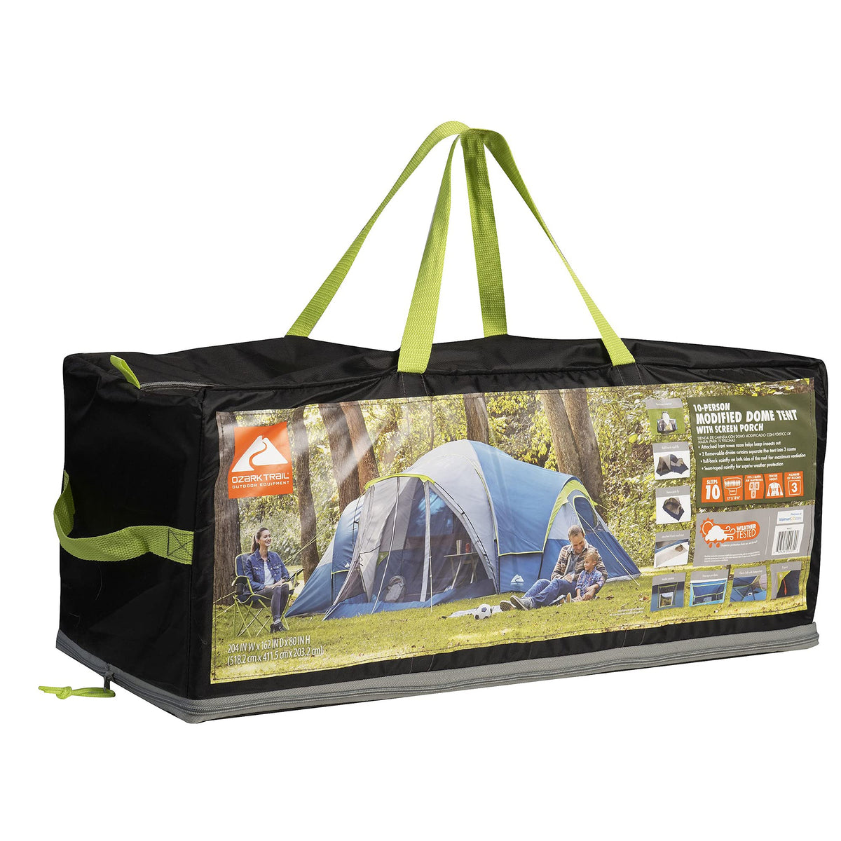 10-Person Camping Dome Tent with Screen Porch B6320