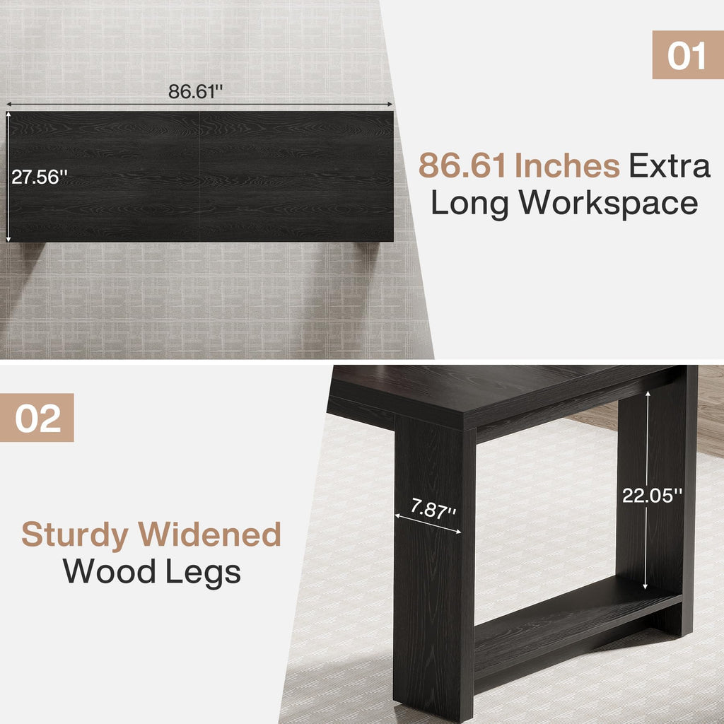 86.6-Inch Two Person Desk Q708363