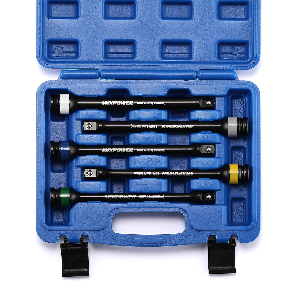 5 Piece 1/2" Drive Torque Limiting Socket Extension Bars K935319