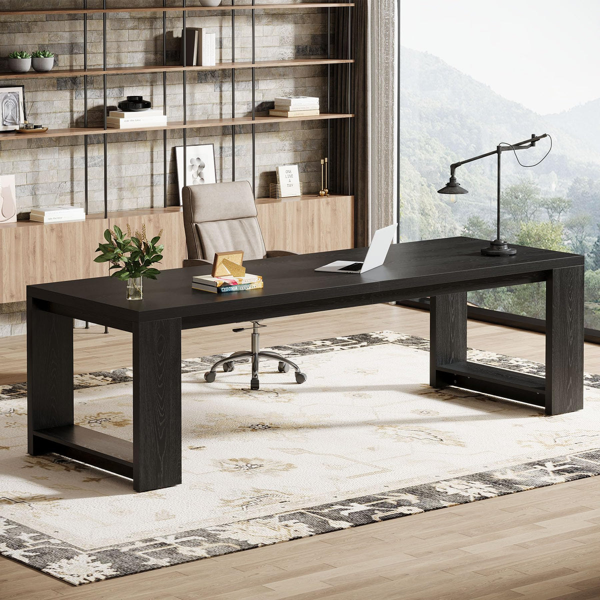 86.6-Inch Two Person Desk Q708363