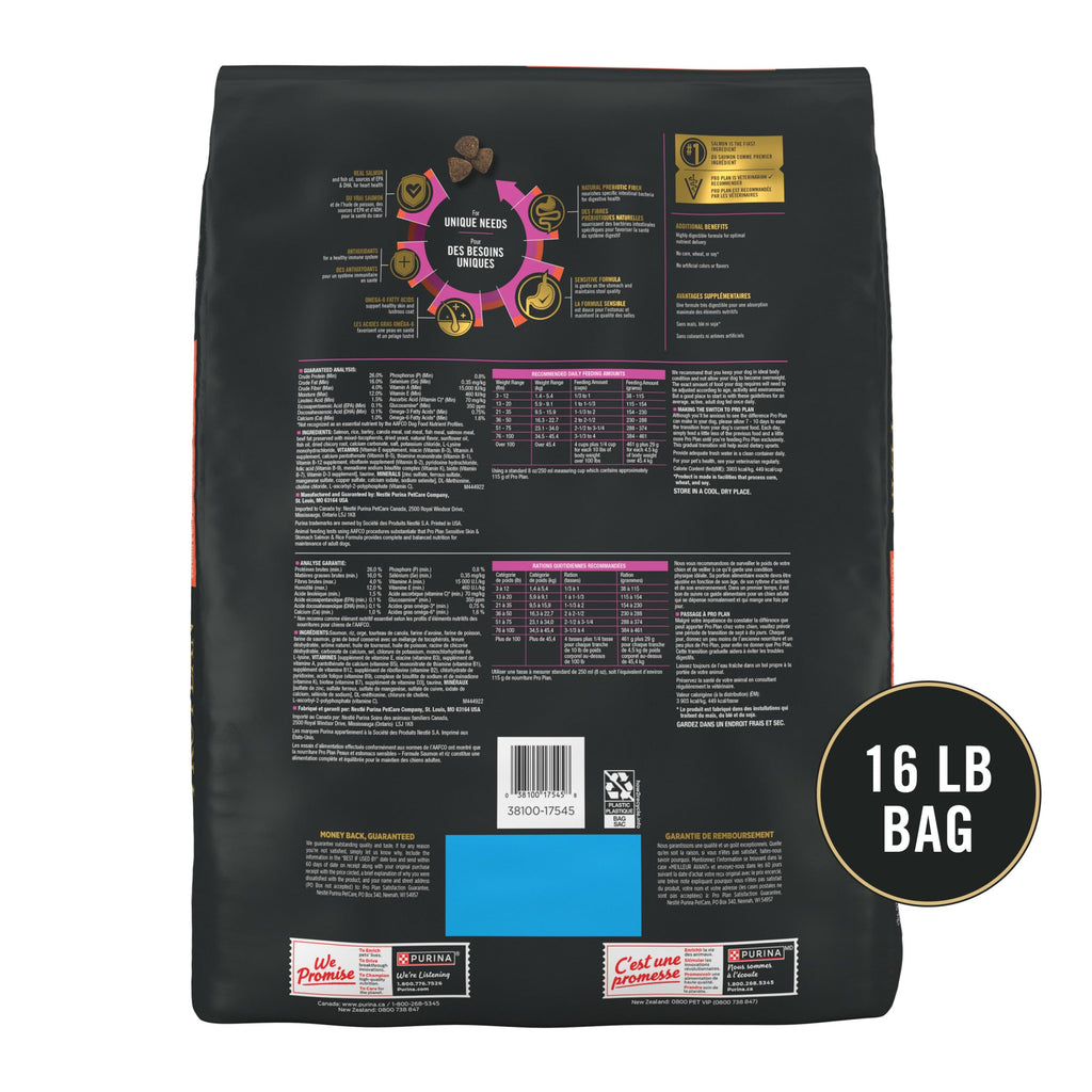 Salmon Dry Dog Food 16 lb Bag X677