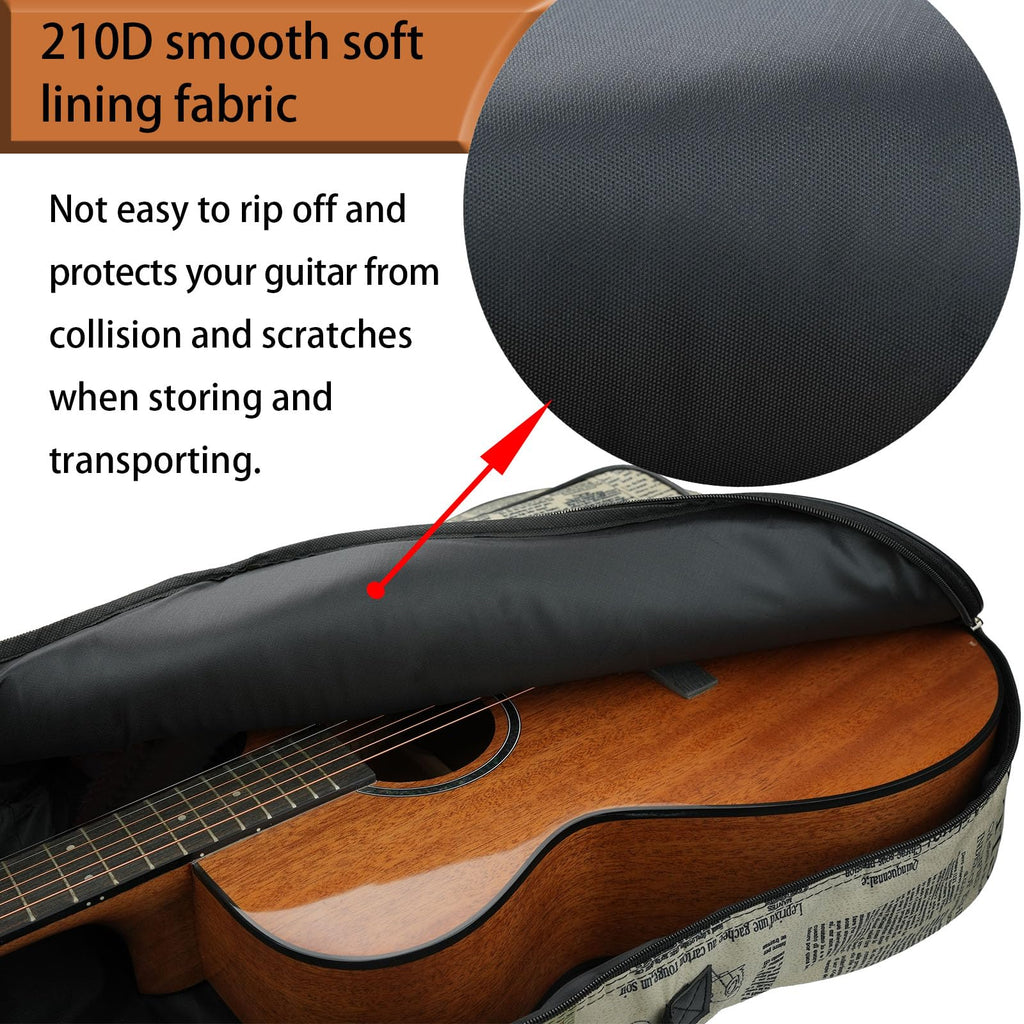 36/38 Inch Acoustic Guitar Gig Bag with 6mm Padding U167017