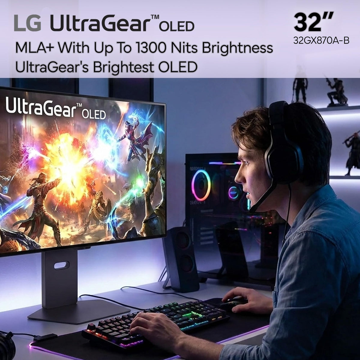 32" OLED Gaming Monitor M76662