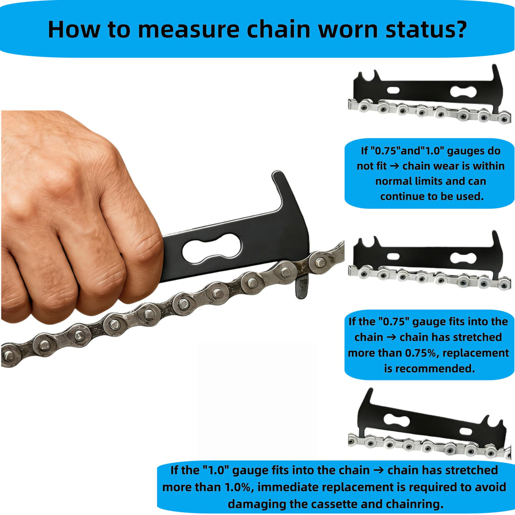 Bike Chain Repair Tool Kit with Chain Breaker, Master Link Pliers & Wear Checker G23281