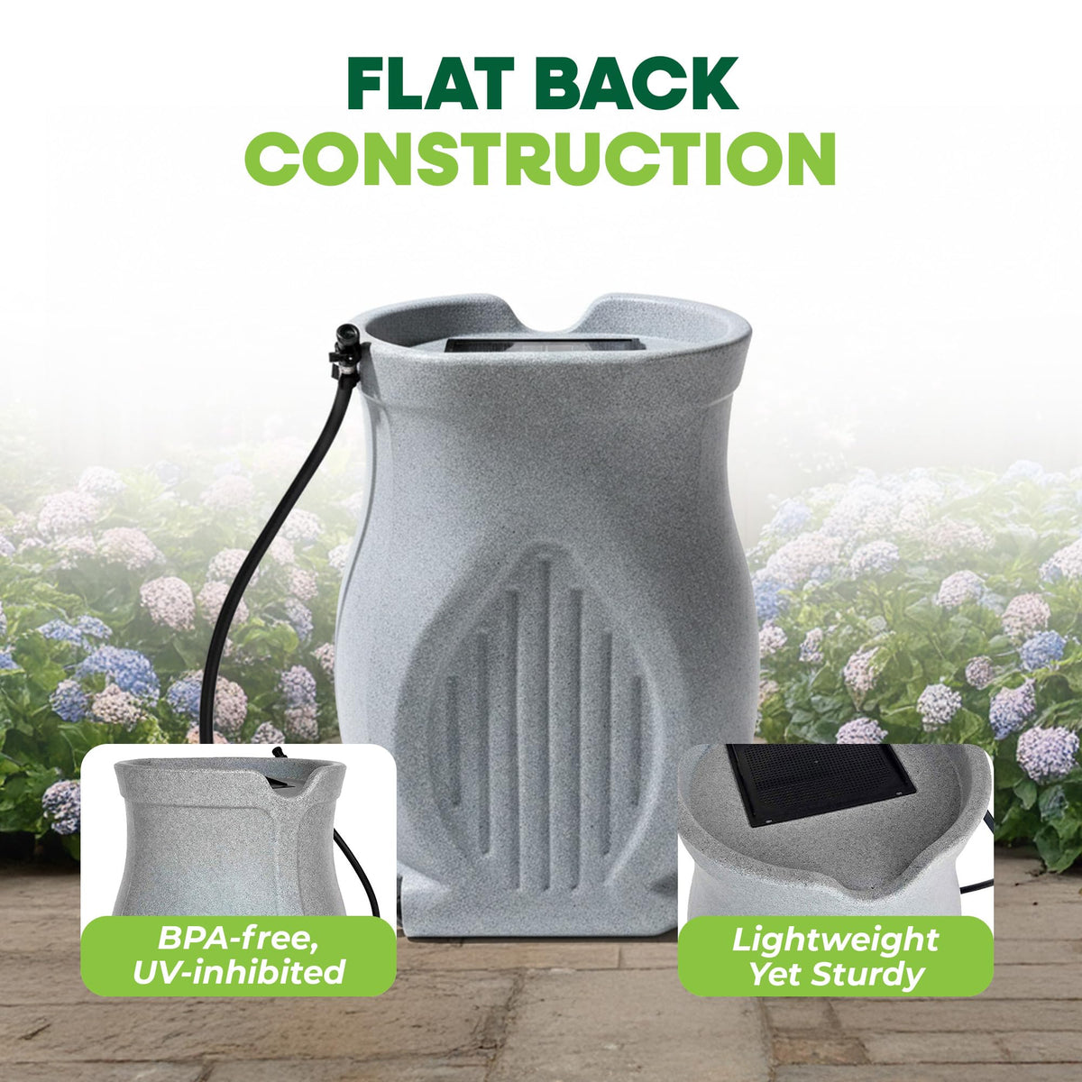 45 Gallon Light Granite Rain Barrel X68014