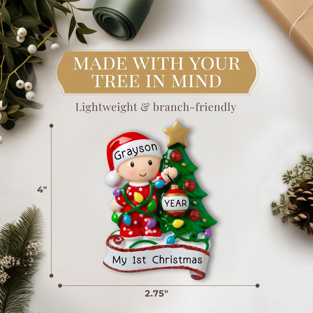 Baby's First Christmas Ornament 2026 B64781