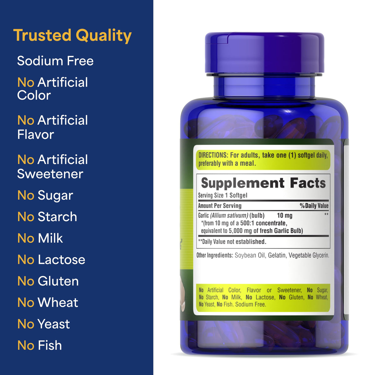 Garlic 5000mg 250 Softgels U351296