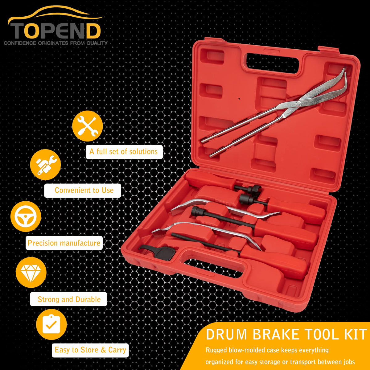 Drum Brake Tool Kit Set of 8 P62338