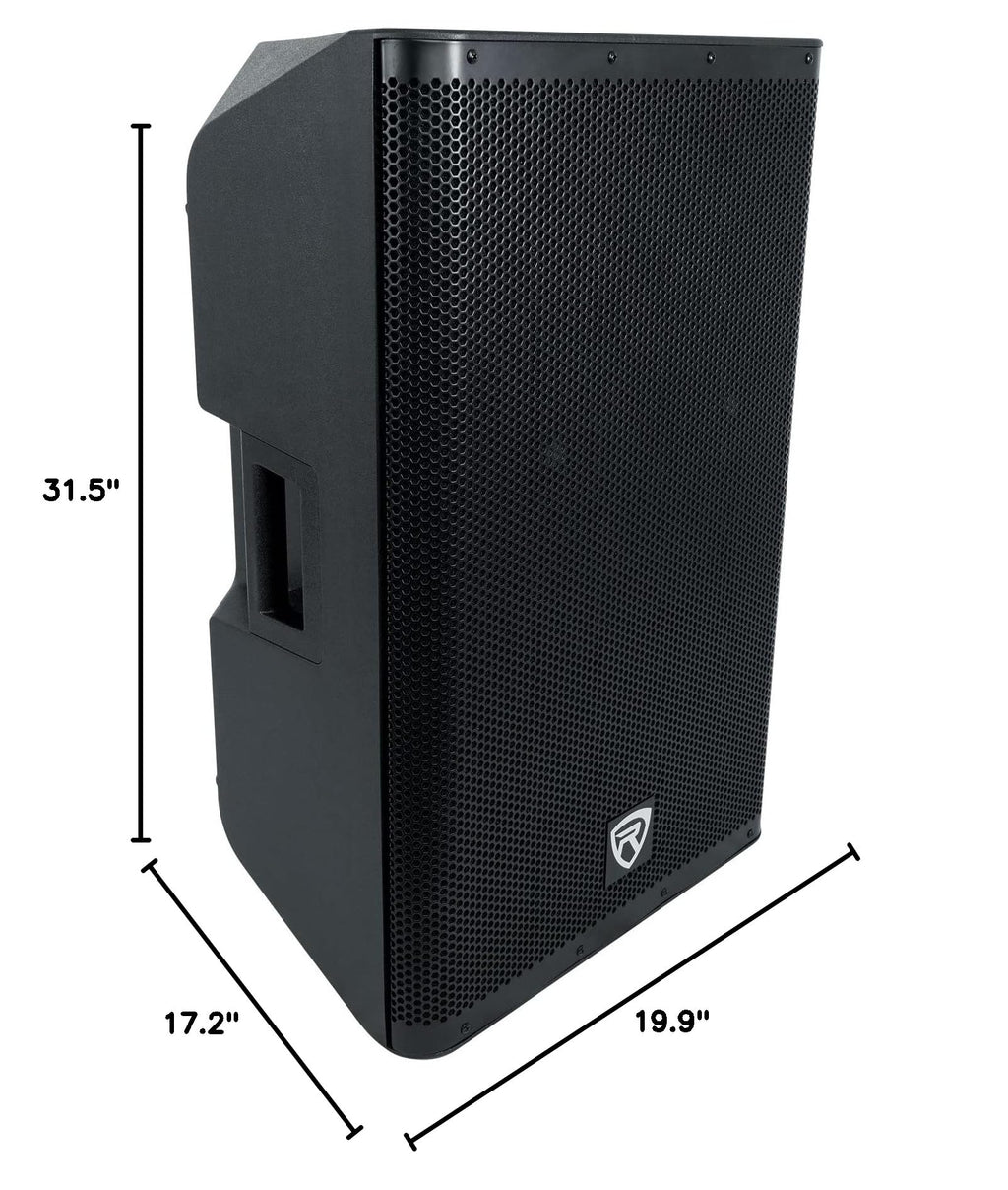15" Active Powered DJ PA Speaker with 2-Channel Mixer O109