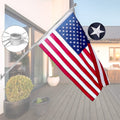 6 Ft Stainless Steel Flag Pole Kit with 3x5 Ft Nylon Flag Q999991