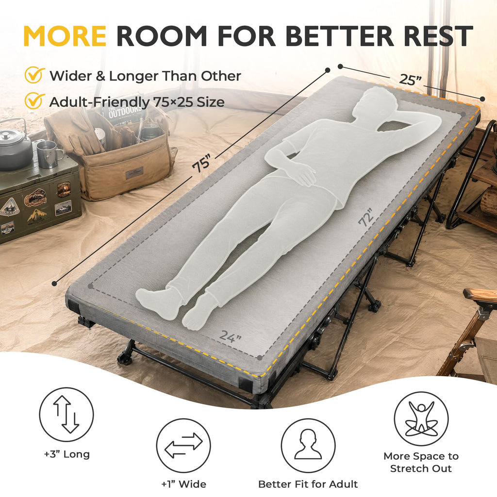 3 Inch Memory Foam Camping Mattress Pad I140