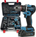 21V Brushless Cordless Drill Driver Kit with 2 Batteries & Charger J33835