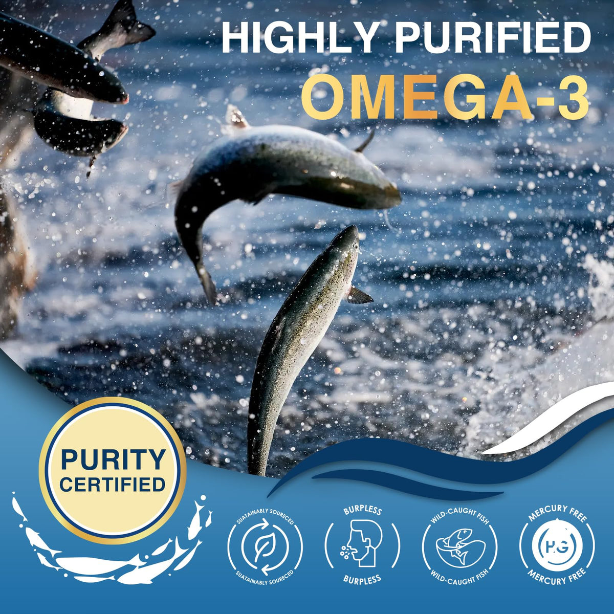 Omega 3 Fish Oil 2000mg 120 Softgels K7489