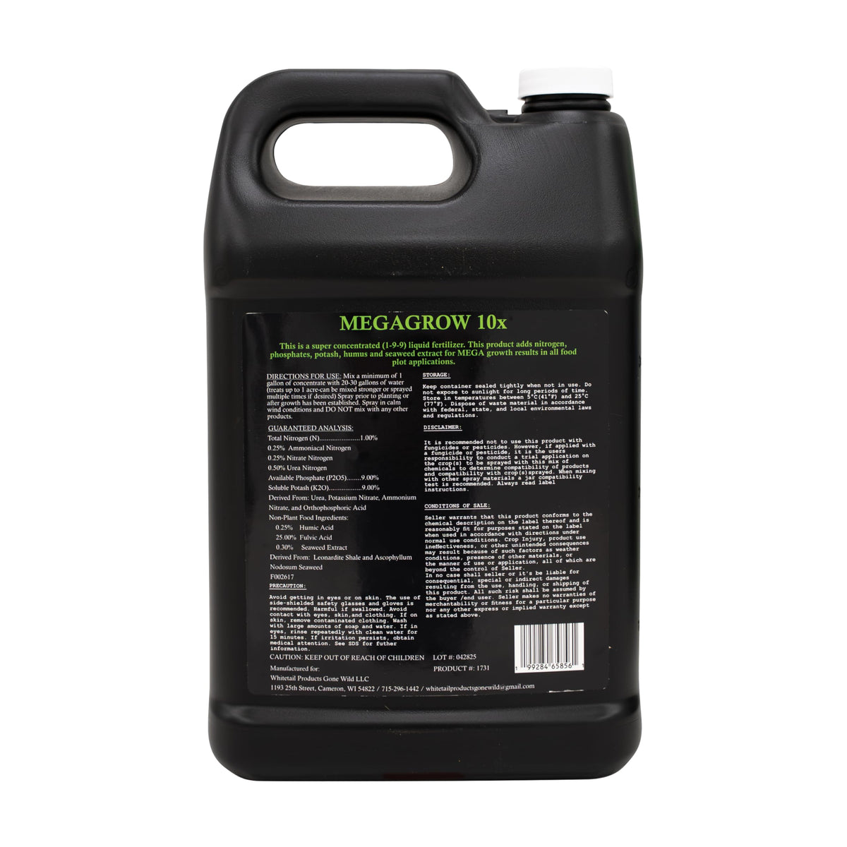 Liquid Soil Conditioner Fertilizer 1 Gallon Jug O427