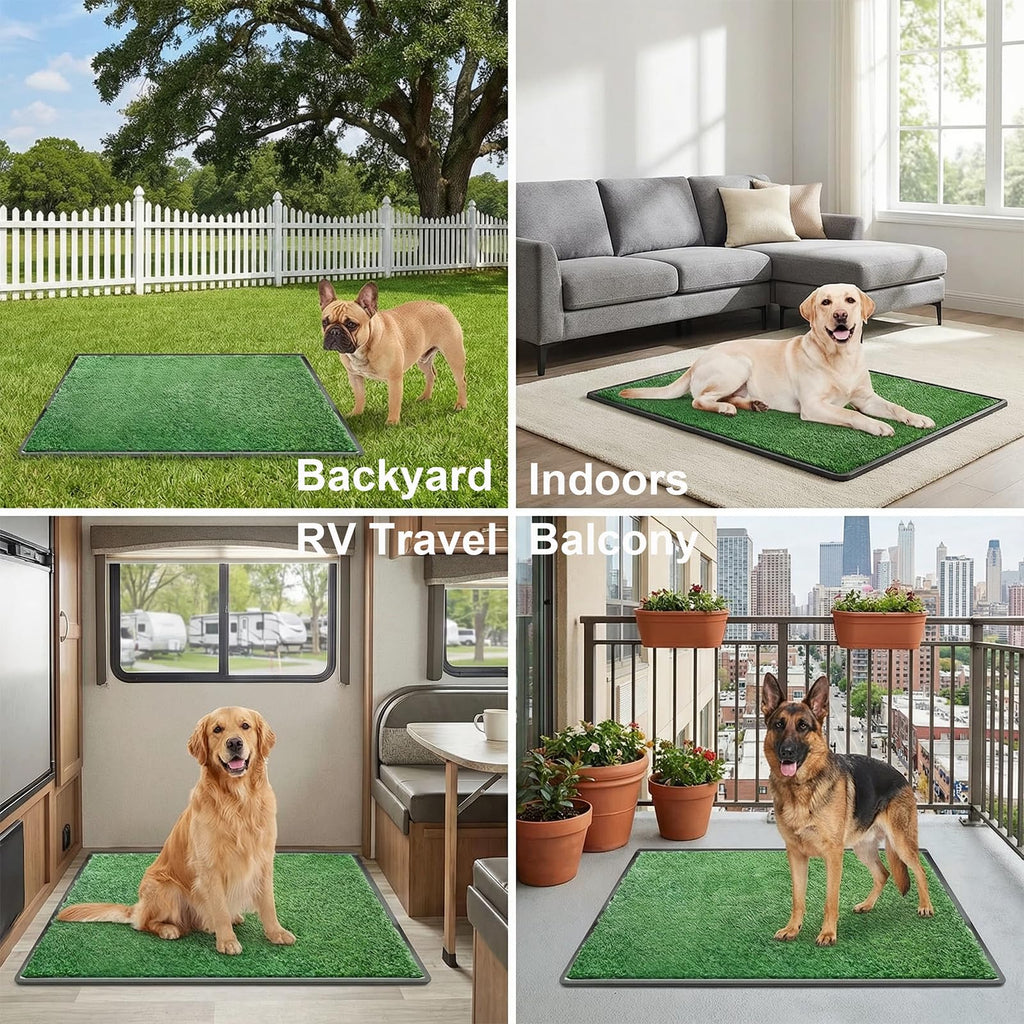 35"x23" Large Dog Grass Pad with Tray P785539