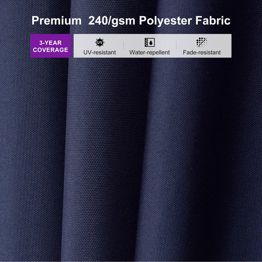 Navy Blue Cantilever Umbrella with Base B882494