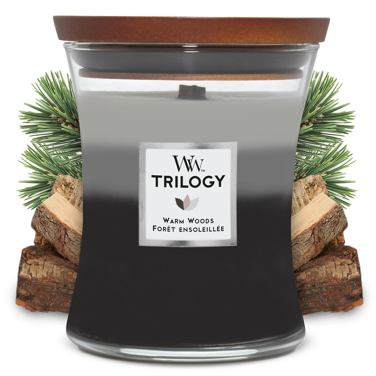 Scented Trilogy Candle with Crackling Wick B169899